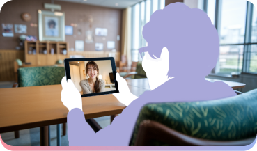 ホーム入居者の話し相手